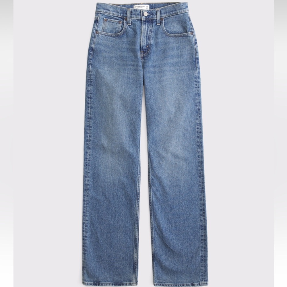 A&F high-rise 90’s relaxed jeans